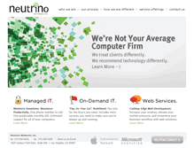 Tablet Screenshot of goneutrino.com